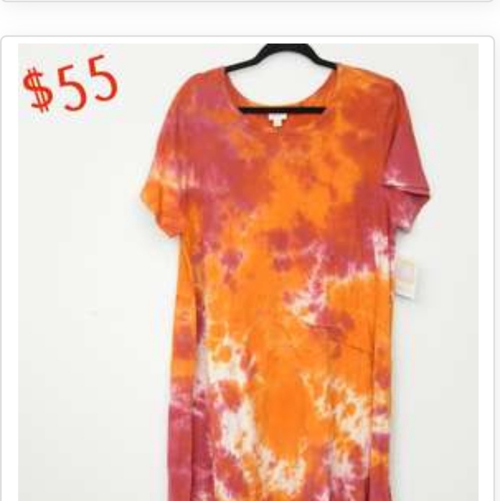NWT Carly Tie Dye Swing Dress 2X XXL from Lularoe